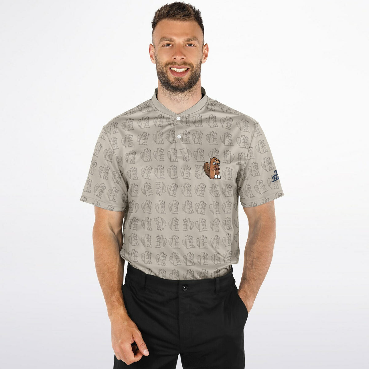 Pattern Play Blade Collar Polo Shirt
