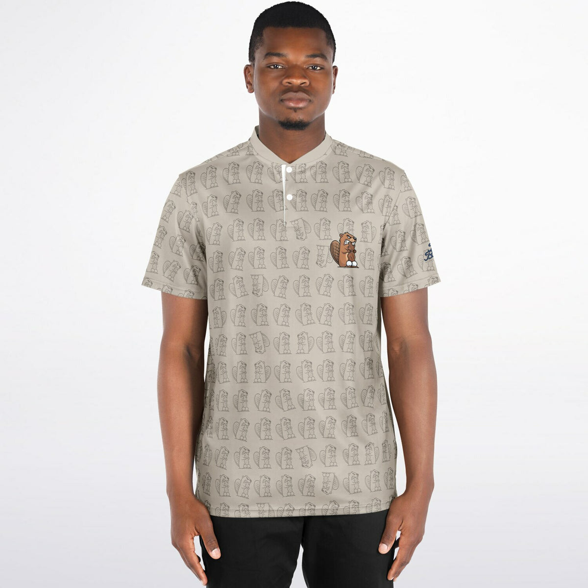 Pattern Play Blade Collar Polo Shirt