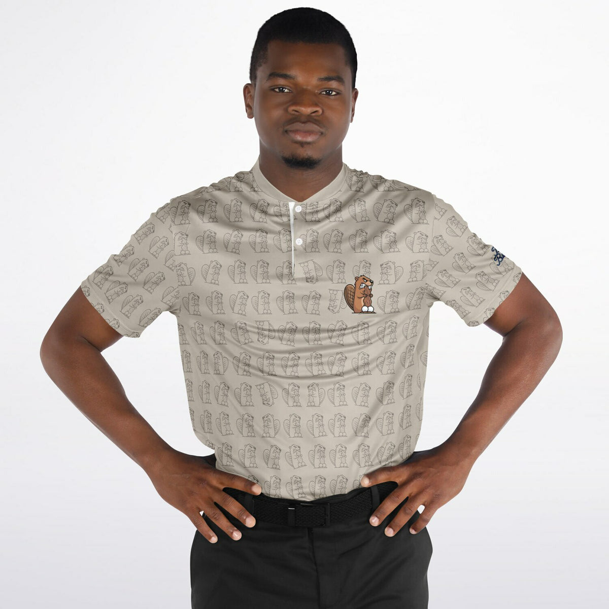 Pattern Play Blade Collar Polo Shirt