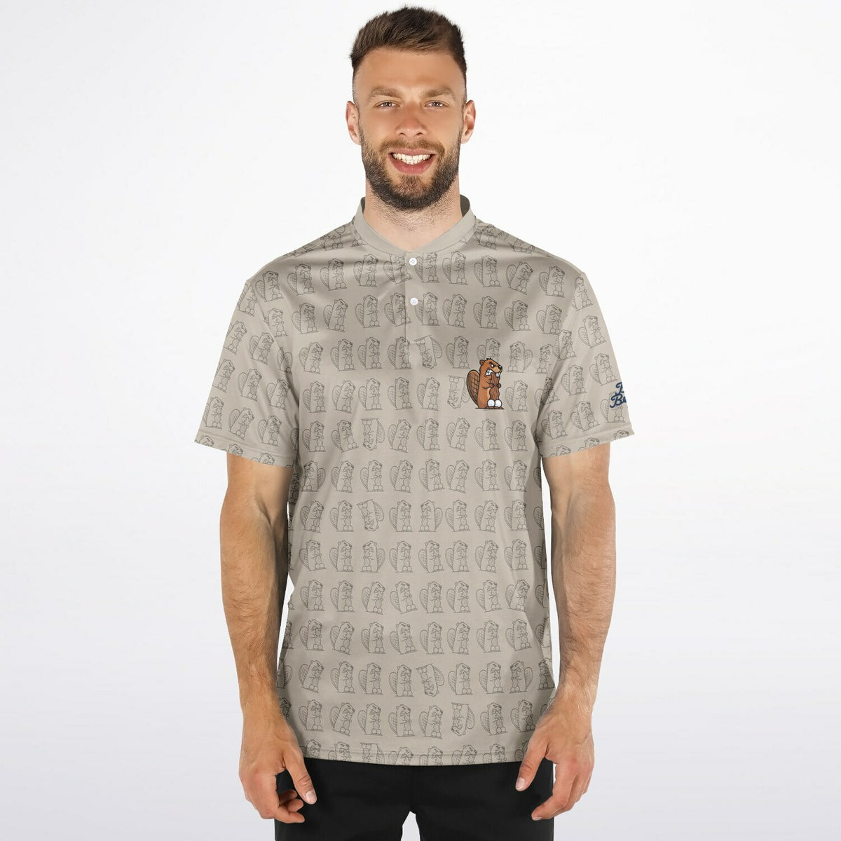 Pattern Play Blade Collar Polo Shirt